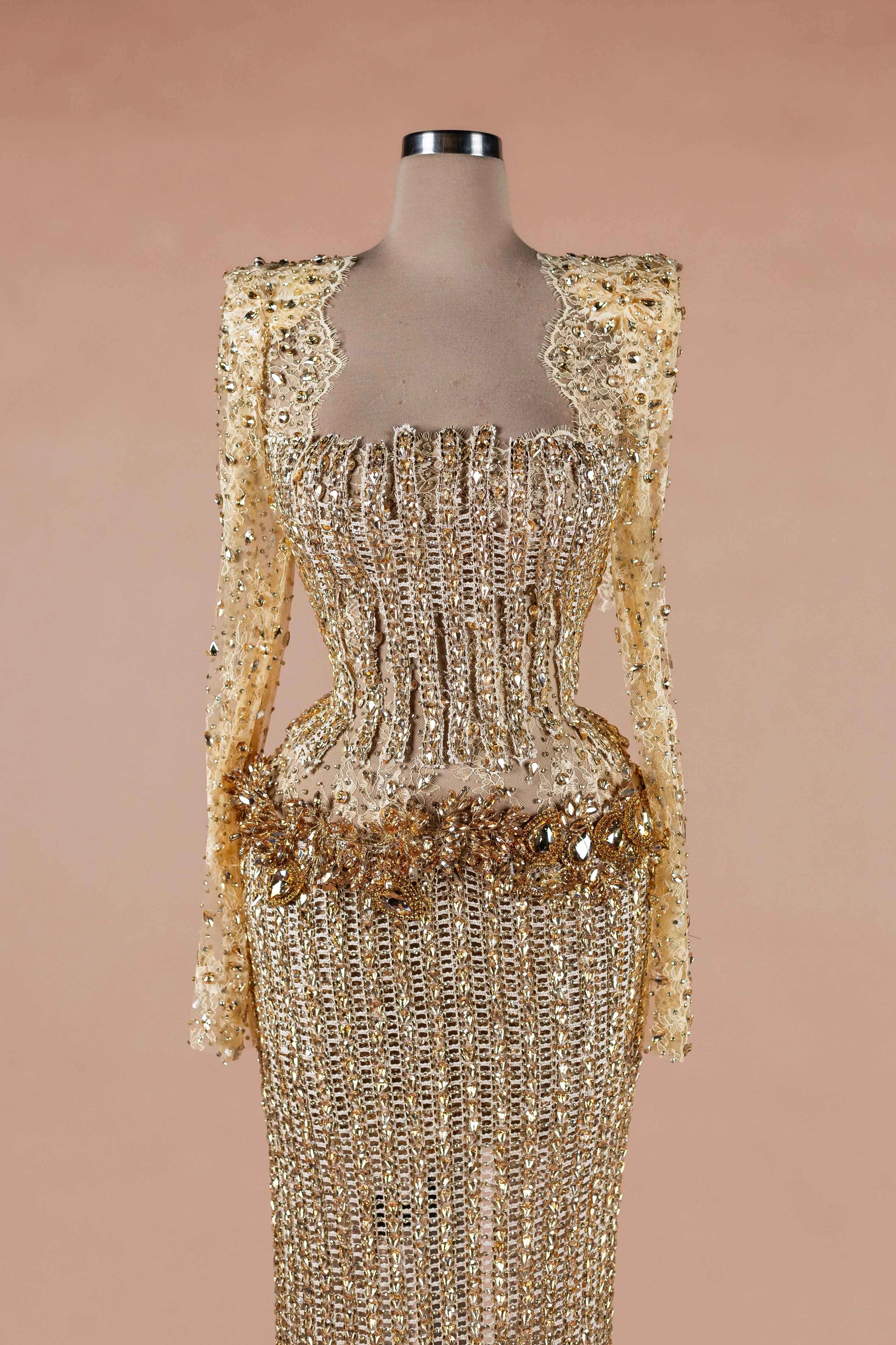 Gilded Corset Column